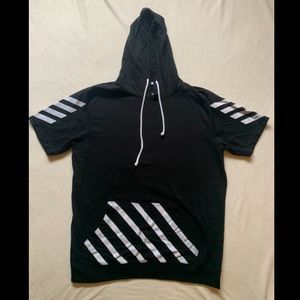 Mens Carbon Short Sleeve Hoodie